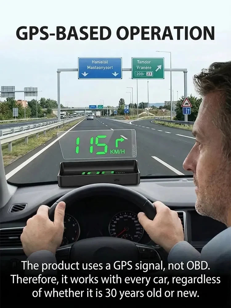 DriveSight – Smart GPS Head-Up Display Speedometer