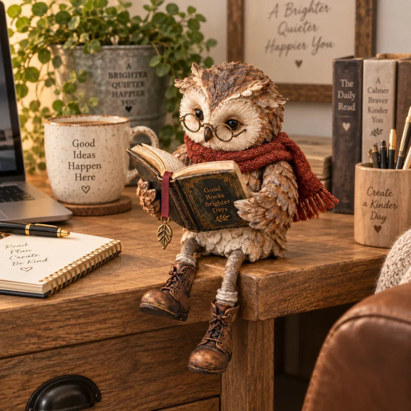 StoryHaven – Reading Owl Figurine