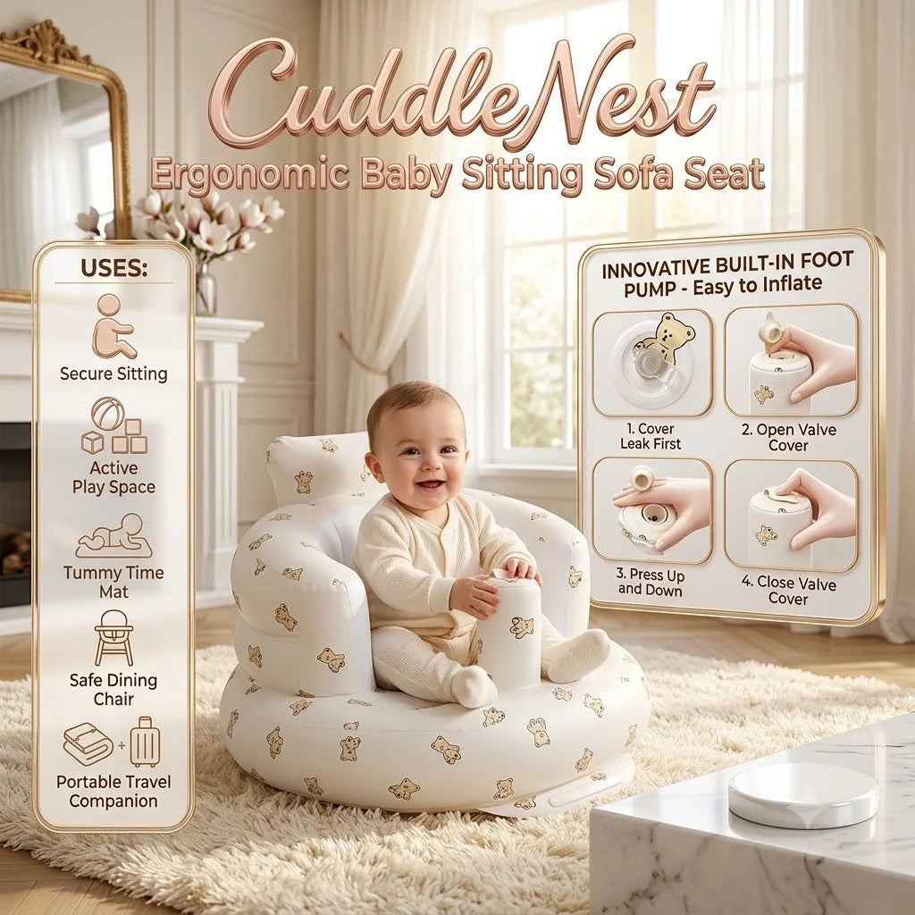 CuddleNest – Ergonomic Baby Sitting Sofa Seat