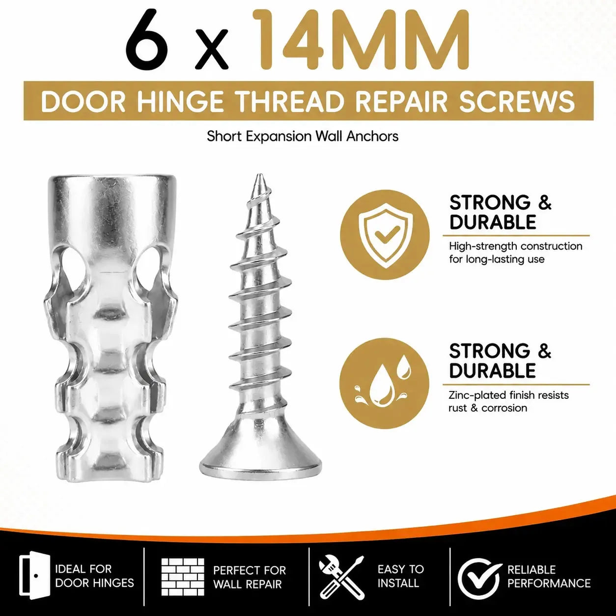 WallGrip – Self-Drilling Drywall Anchor Kit