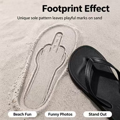 BeachStamp – Playful Footprint Summer Sandals