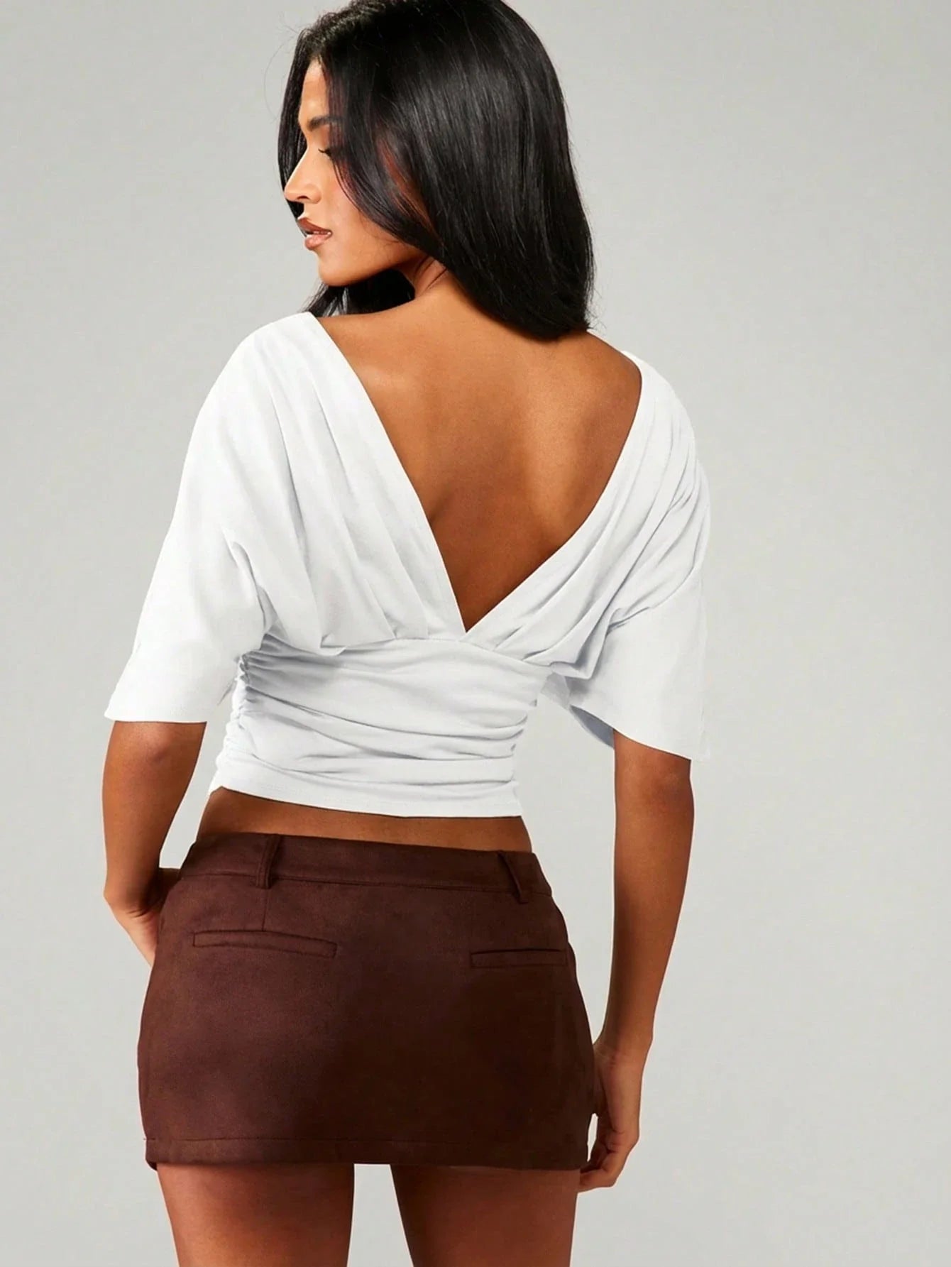 CurveLuxe – Waist-Cinching Bodycon T-Shirt