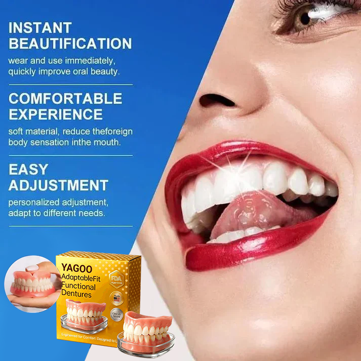 🌎Ends Today: 70% OFF! ⏰Yagoo™ Medical Full Denture with Strong Suctiond🦷Obtain American Dental Association (ADA) Certification