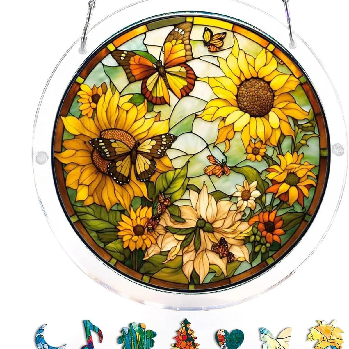 EmeraldFlame – Acrylic 80 Pcs Suncatcher Puzzle