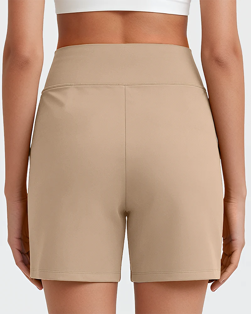 FlexEllea – High-Waisted Athletic Bermuda Shorts