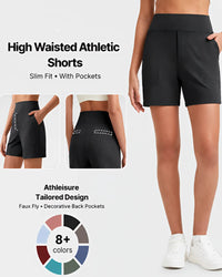 FlexEllea – High-Waisted Athletic Bermuda Shorts