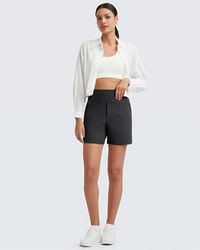 FlexEllea – High-Waisted Athletic Bermuda Shorts
