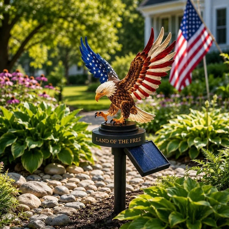 PatriotFlame – Solar Eagle Yard Stake