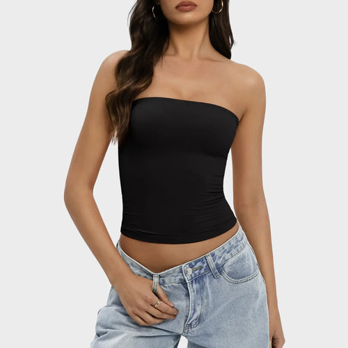 LunaMuse – Women’s Double-Lined Strapless Tube Top