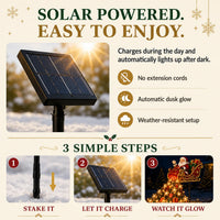 SleighShimmer – Solar-Powered Holiday Garden Ornament