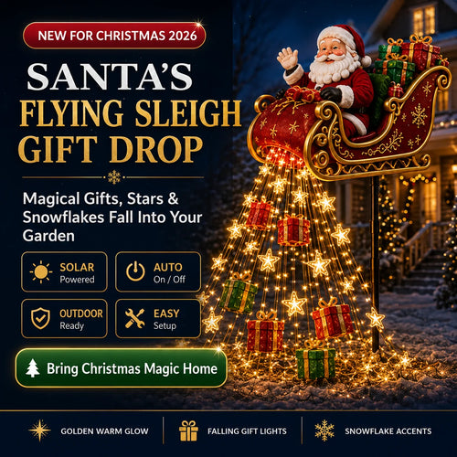 SleighShimmer – Solar-Powered Holiday Garden Ornament