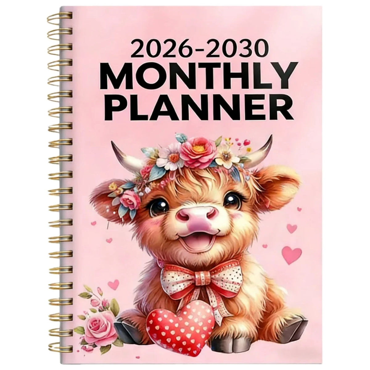 TimeNest – 2026–2030 Highland Cow 5-Year Planner