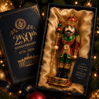 FreedomKing – 250th Anniversary Patriotic Christmas Ornament
