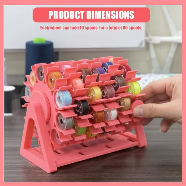 ThreadEase – Rotating Bobbin Thread Organizer