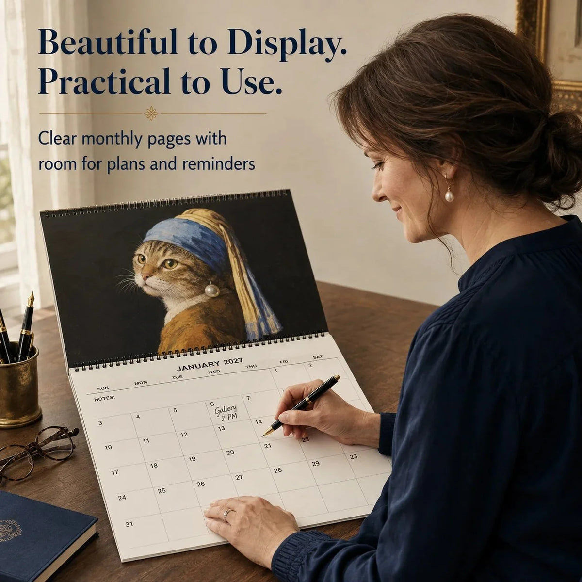 MeowGallery – 2027 Curious Cat Art Calendar