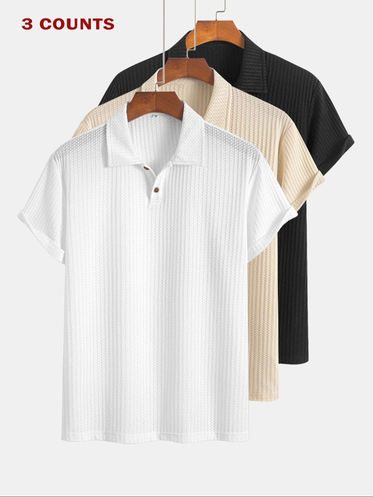 PoloMuse – Men’s 3-Pack Everyday Polo Shirts