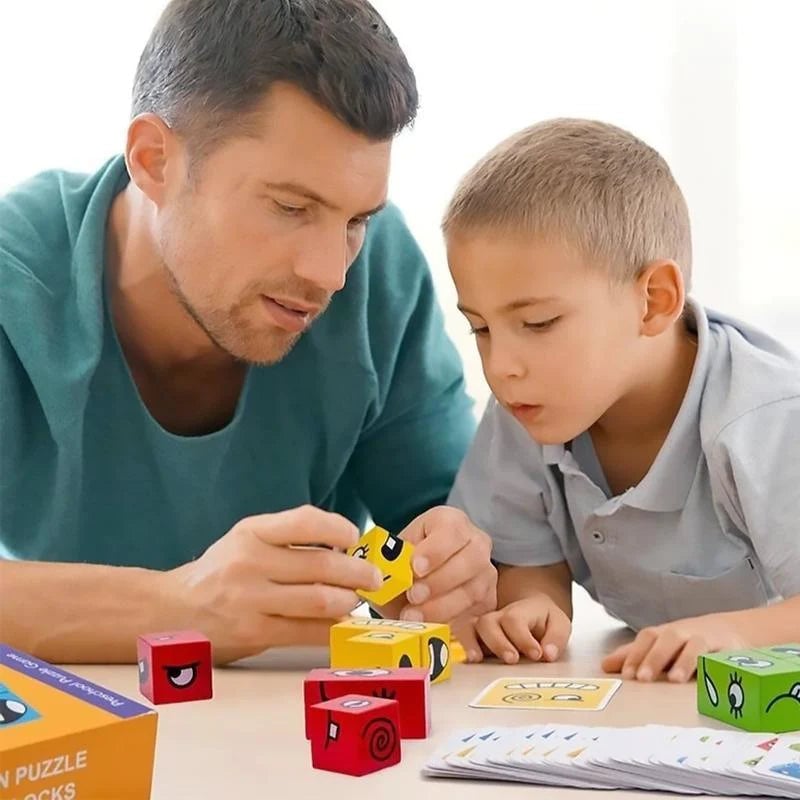 🎄🎅 3D Puzzle with Face Changing