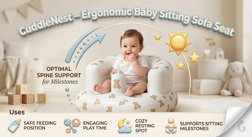 CuddleNest – Ergonomic Baby Sitting Sofa Seat