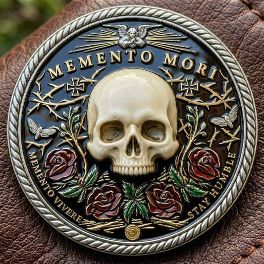 Memento Mori Reflection 💎3D Carving Collector-Grade Commemorative Coin