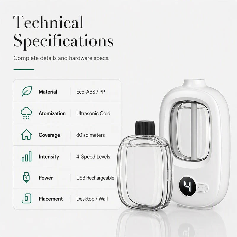 AromaFlex – Rechargeable Automatic Fragrance Diffuser