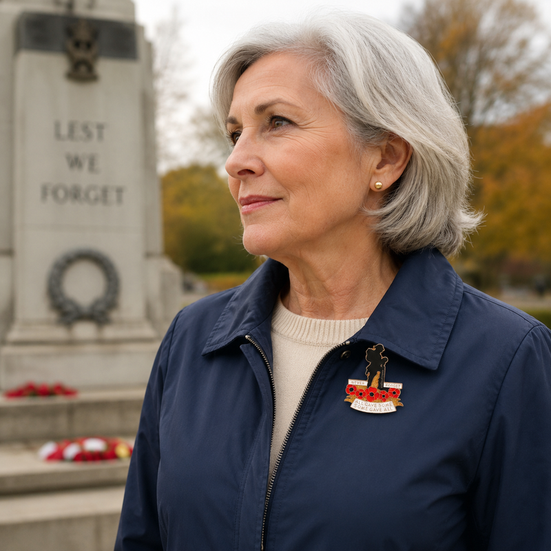 HonorVanta – Red Poppy 111th Anniversary Remembrance Brooch