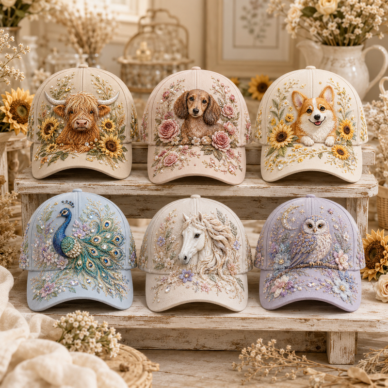 RusticReign – Vintage Horse Embroidered Cowgirl Hat