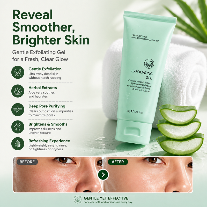 PureRadiance – Herbal Brightening Exfoliating Gel