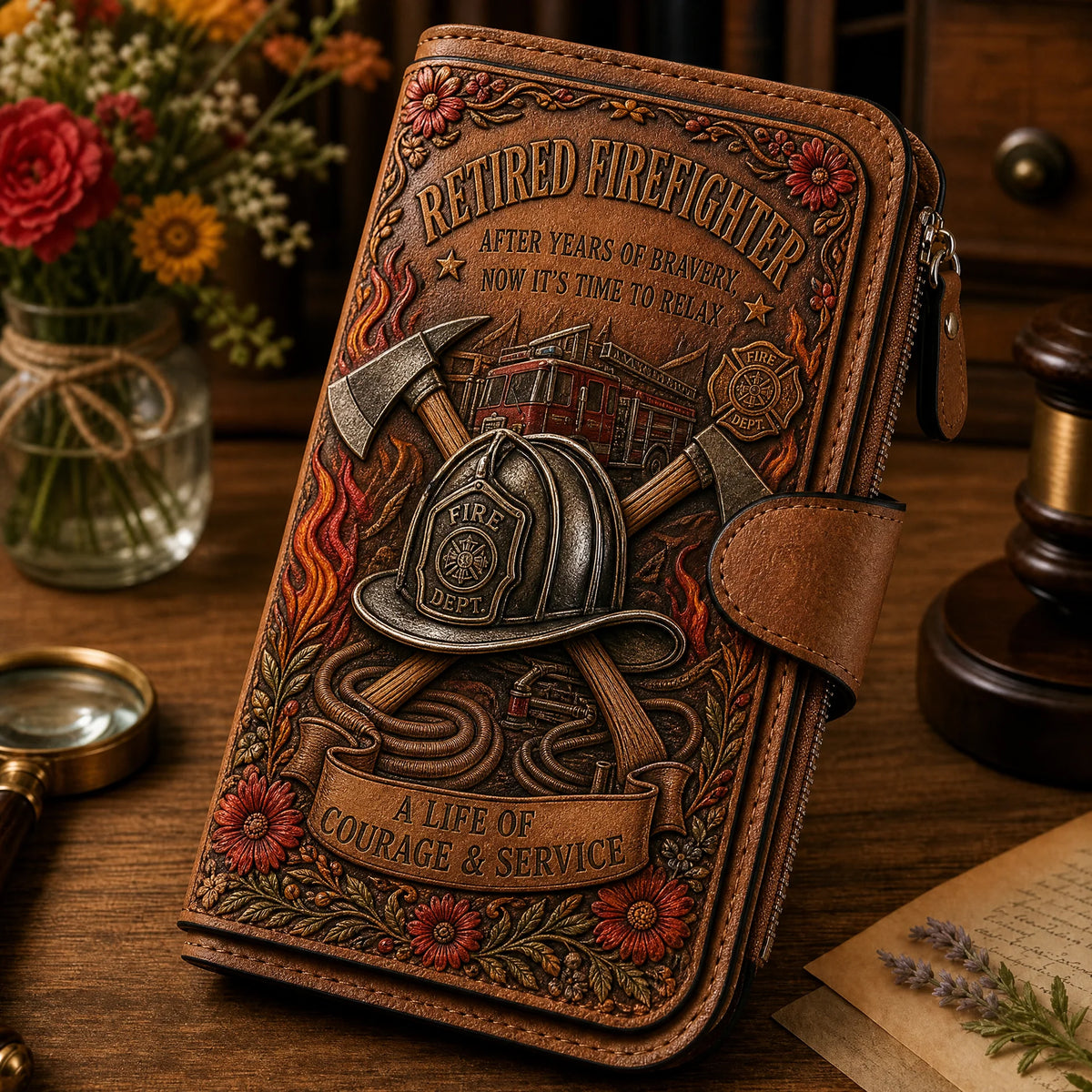 HealingBloom – Floral Retirement Gift Wallet