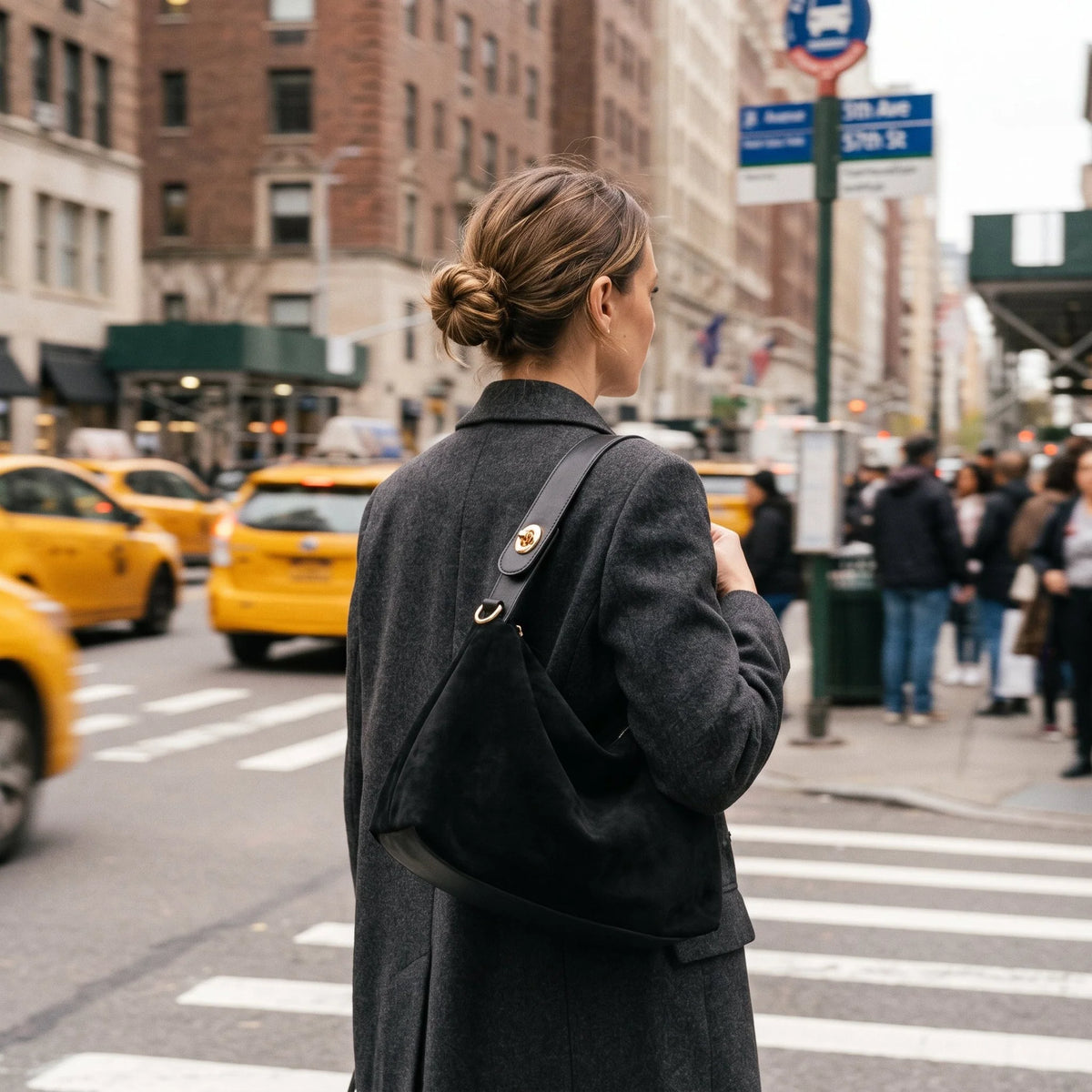 Vintara – Women’s Timeless Suede Boston Bag