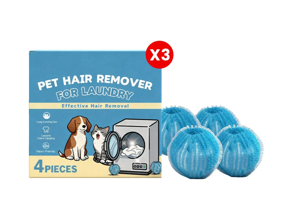FurEase – Reusable Pet Hair Remover Laundry Balls