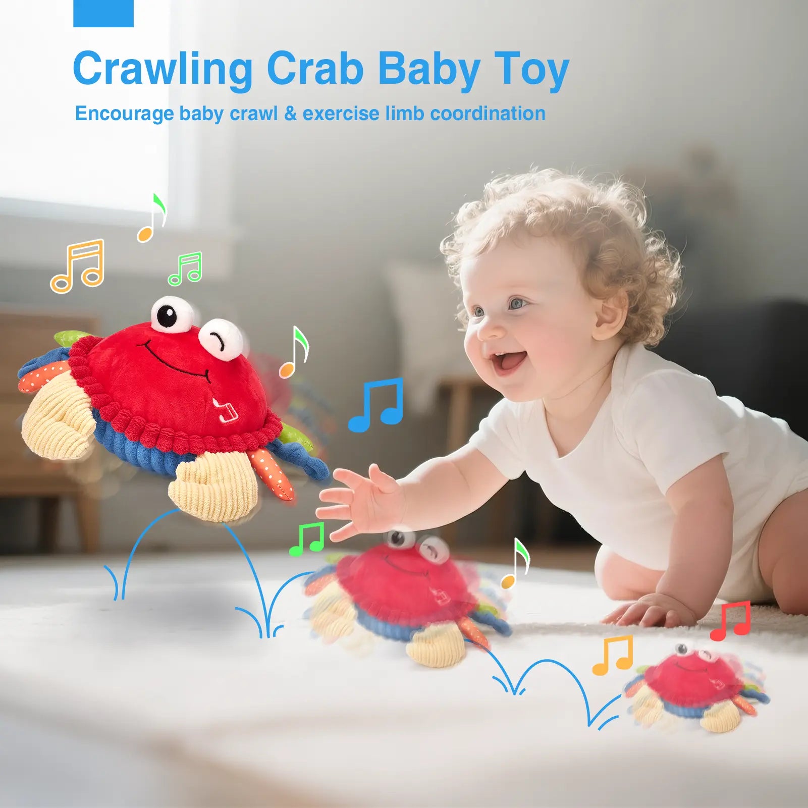 CuddleCrab – Interactive Crawling Baby Plush