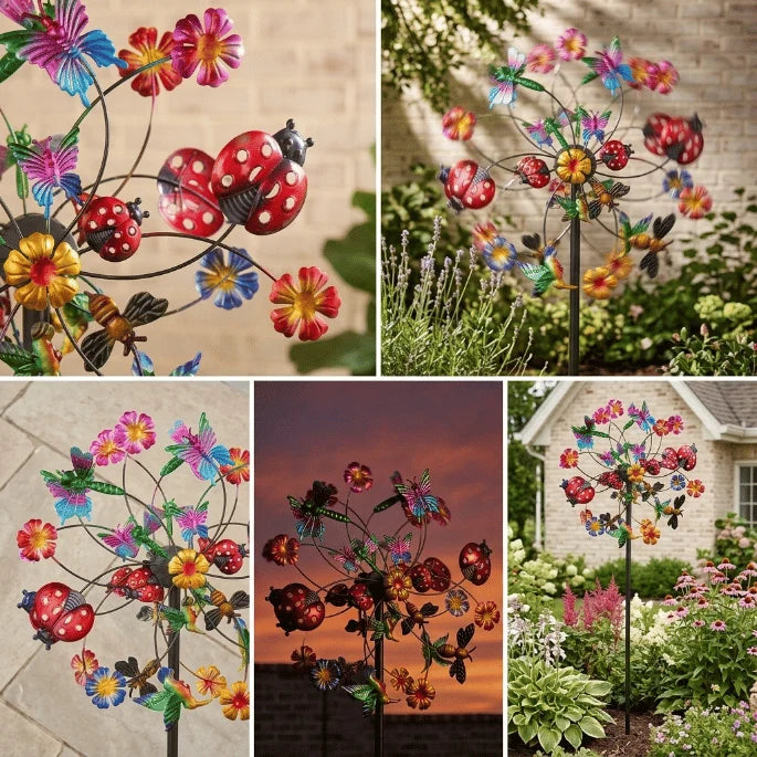 TwinkleBloom – Solar Flower Garden Décor