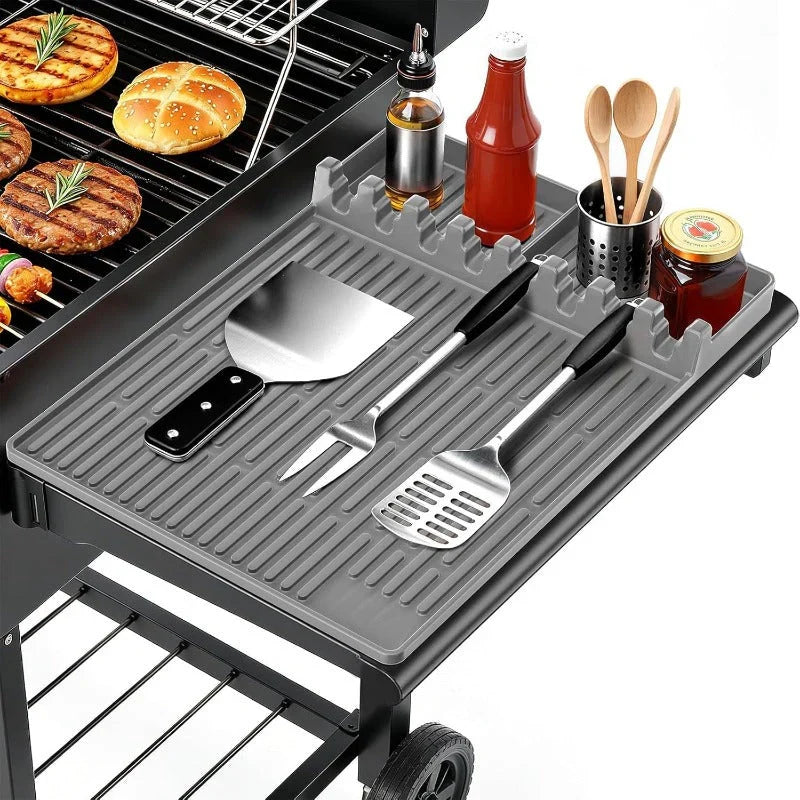 GrillNest – 3-in-1 BBQ Grill Mat Organizer
