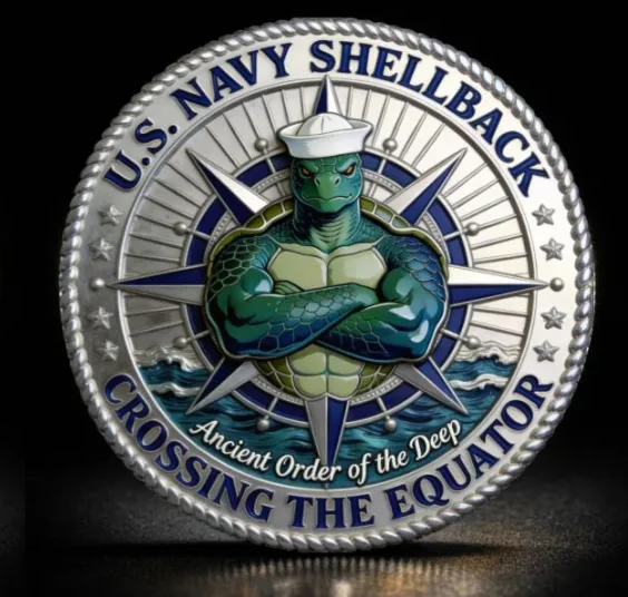 HonorLegacy – US Navy Shellback Heritage Cap & Coin Set