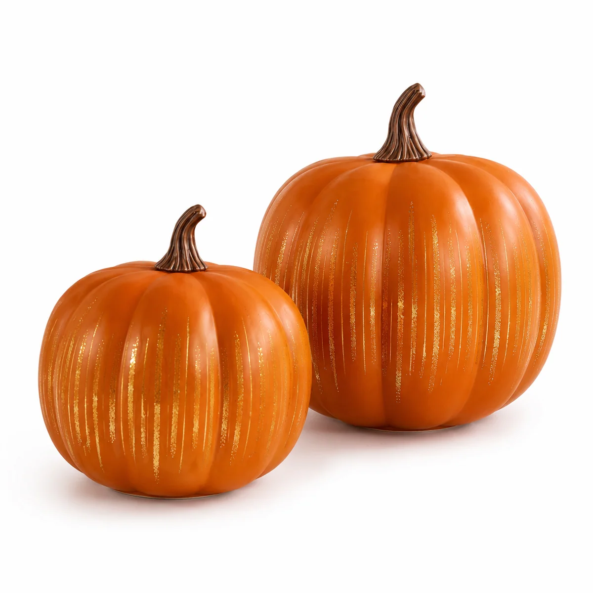 GlowHaven – Decorative Twinkling Glass Pumpkin Light