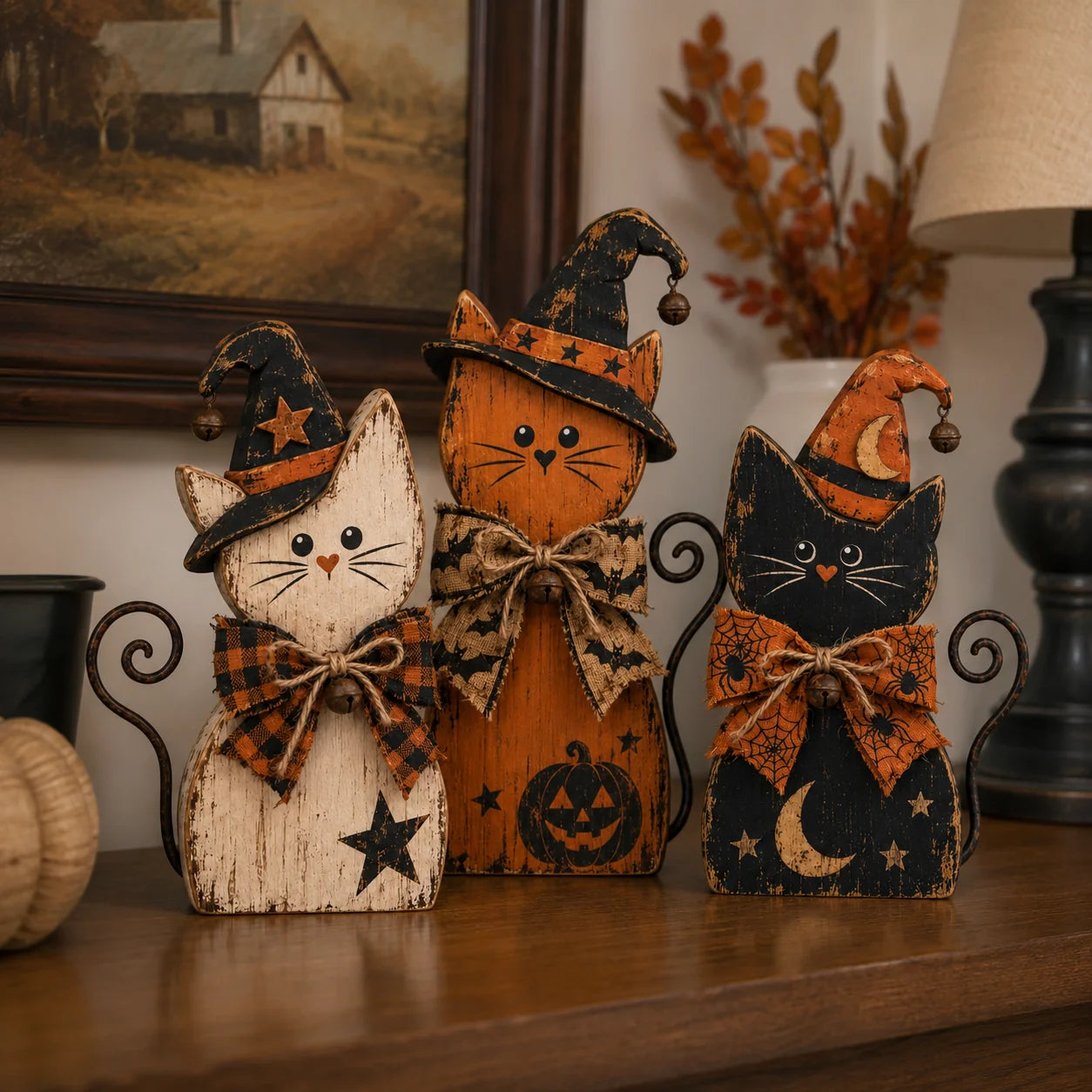 SpookyNest – Retro Halloween Tabletop Decor Collection