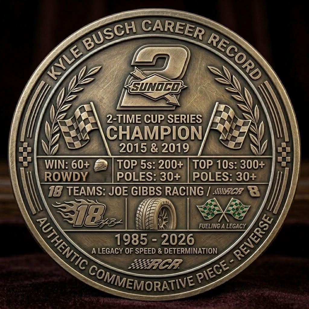 Kyle Busch Lifetime Legacy Memorial Tribute Commemorative Coin 1985–2026