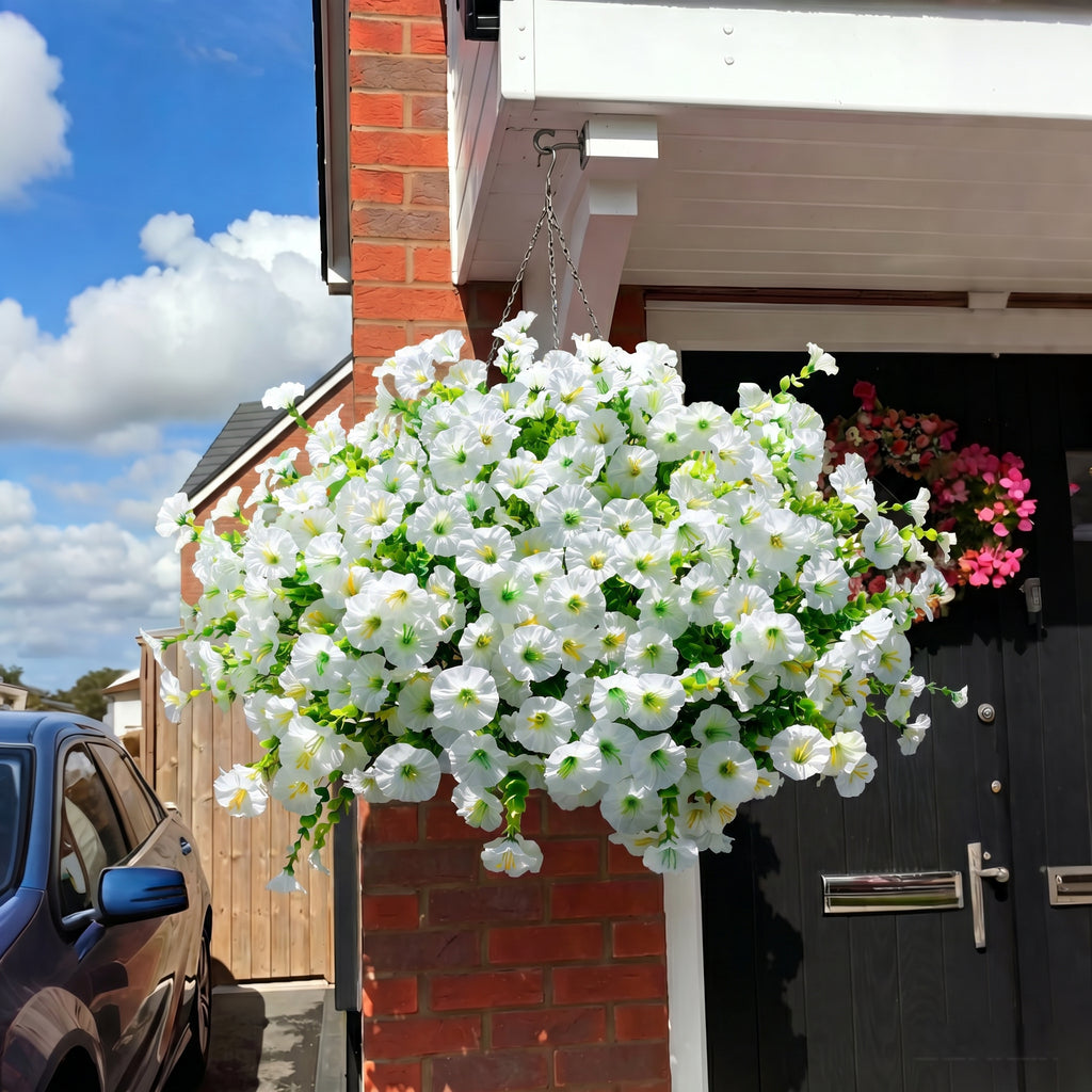 BloomGlow – UV-Resistant Artificial Petunia Bouquet