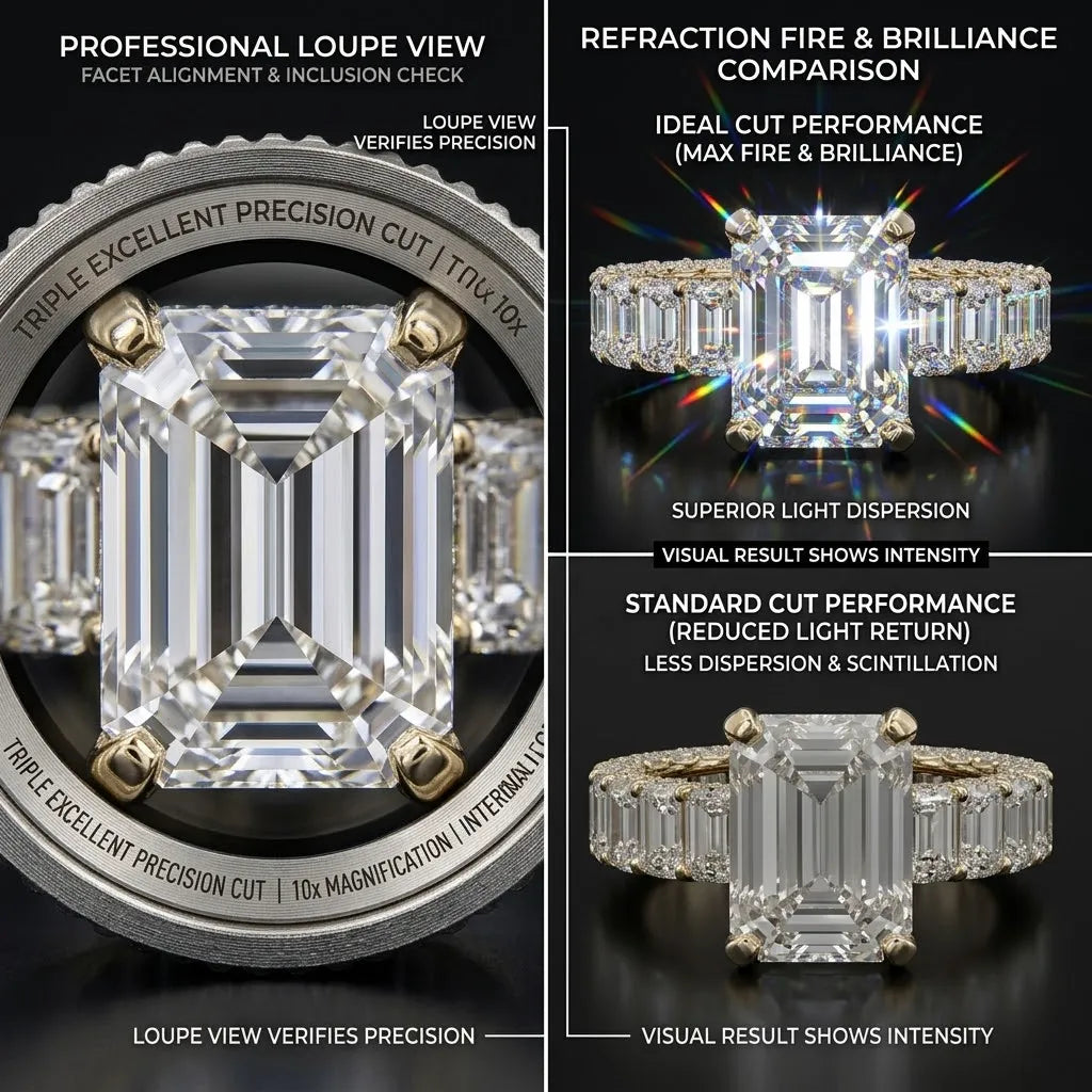 Lumière – Classic Emerald Cut Luxury Diamond Ring