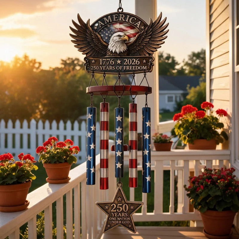 HeritageChime – Premium Patriotic Memorial Wind Chime