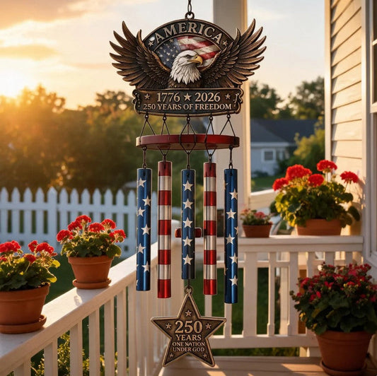 HeritageChime – Premium Patriotic Memorial Wind Chime