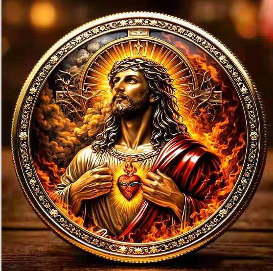 FaithKeeper – Sacred Heart Prayer Cap Coin