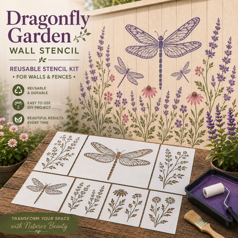 GardenCraft – Reusable Decorative Garden Wall Stencil