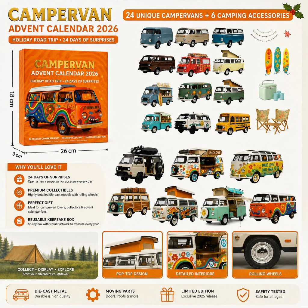 VanVoyage – 24-Day Vintage Road Trip Advent Calendar