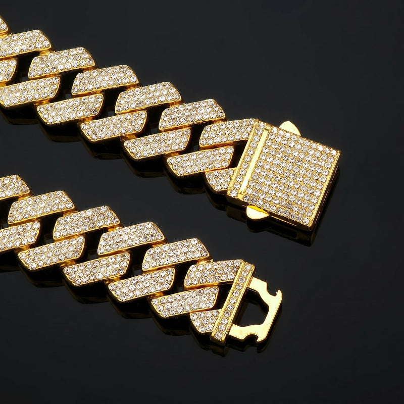 IceForce – Legendary Cuban Chain & Bracelet Set