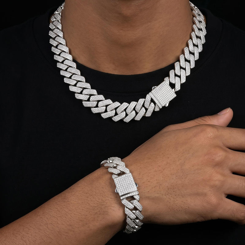 IceForce – Legendary Cuban Chain & Bracelet Set