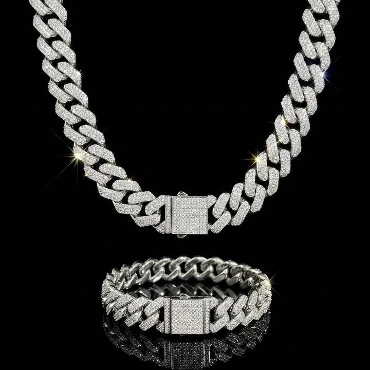 IceForce – Legendary Cuban Chain & Bracelet Set