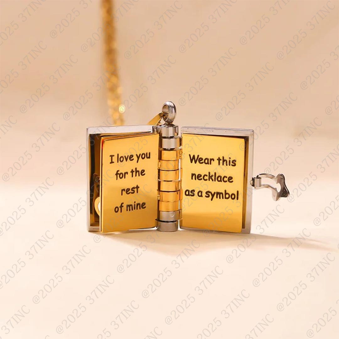 HeartWords - Openable Book Necklace