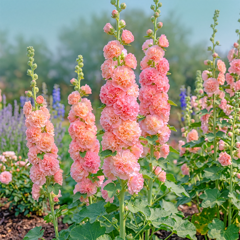 BloomMajesty – Premium Double Hollyhock Seeds