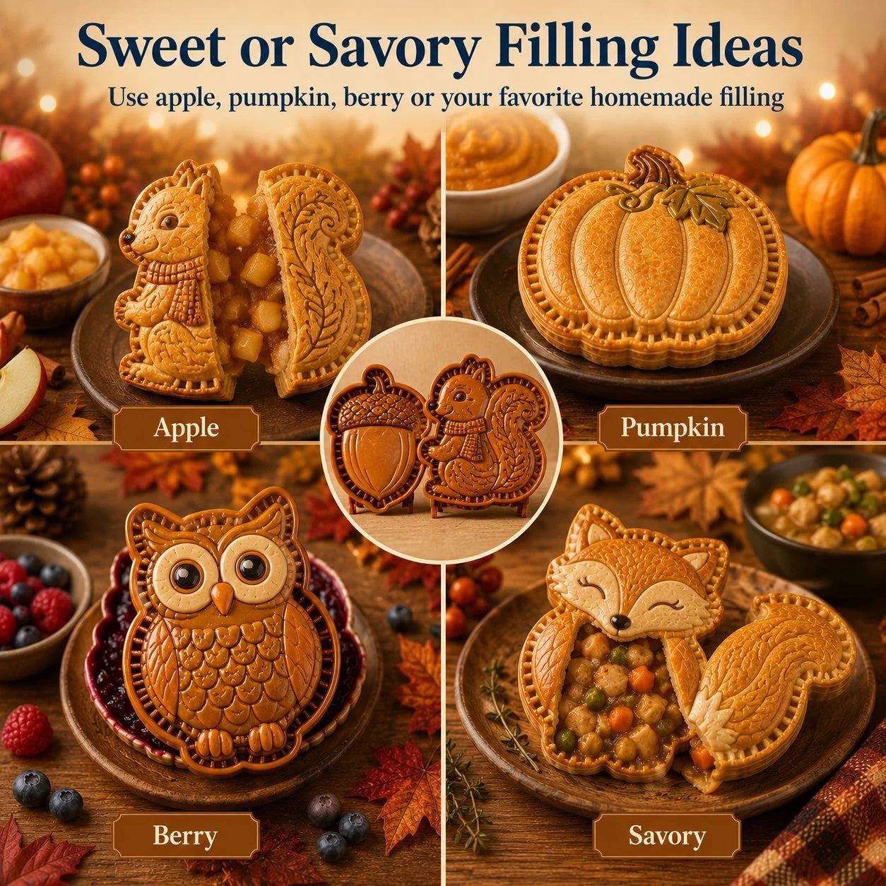 PieEase – Fall Mini Hand Pie Mold